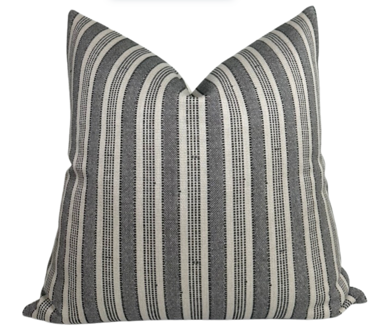 Amida Pillow in Charcoal on Natural