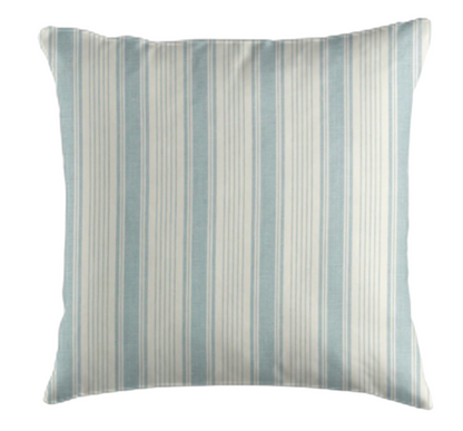 Ojai Stripe Pillow in China Blue