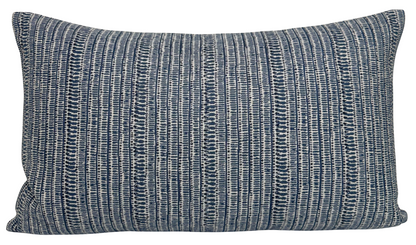 Saqqara Woven Pillow in Pacific Blue