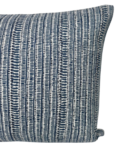 Saqqara Woven Pillow in Pacific Blue
