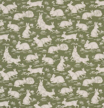Cottontails Pillow in Sage Green
