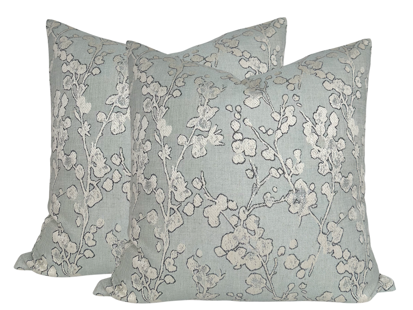 Aylin Floral Pillow in Eucalyptus