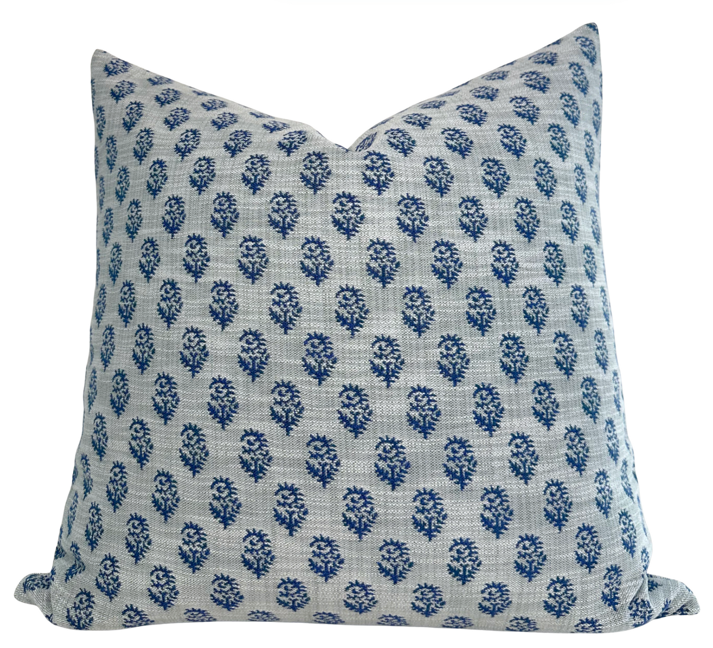Rajmata Woven Pillow in Blue, Indoor/Outdoor Pillows