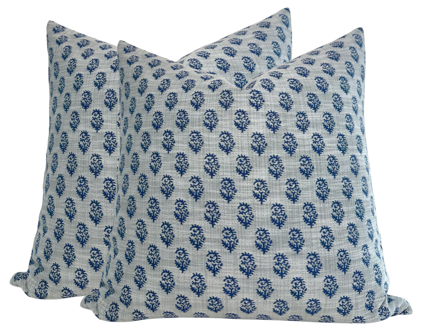 Rajmata Woven Pillow in Blue, Indoor/Outdoor Pillows