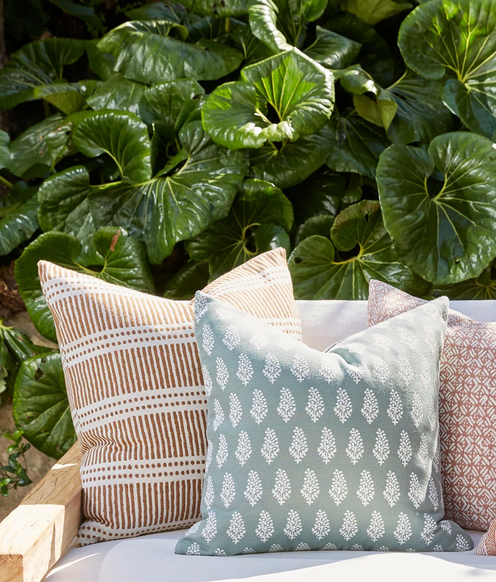 Dash Dot Pillow in Rattan, Walter G Pillows