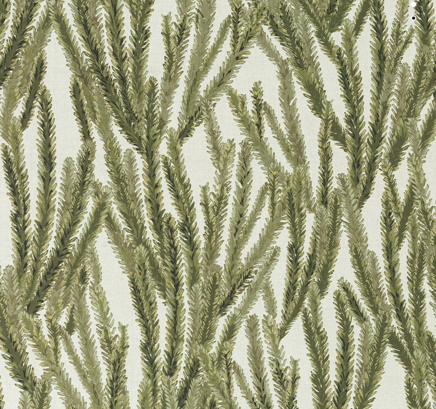 Nori Floral Pillow in Moss Green