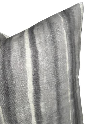 Kumo Stripe Pillow in Charcoal