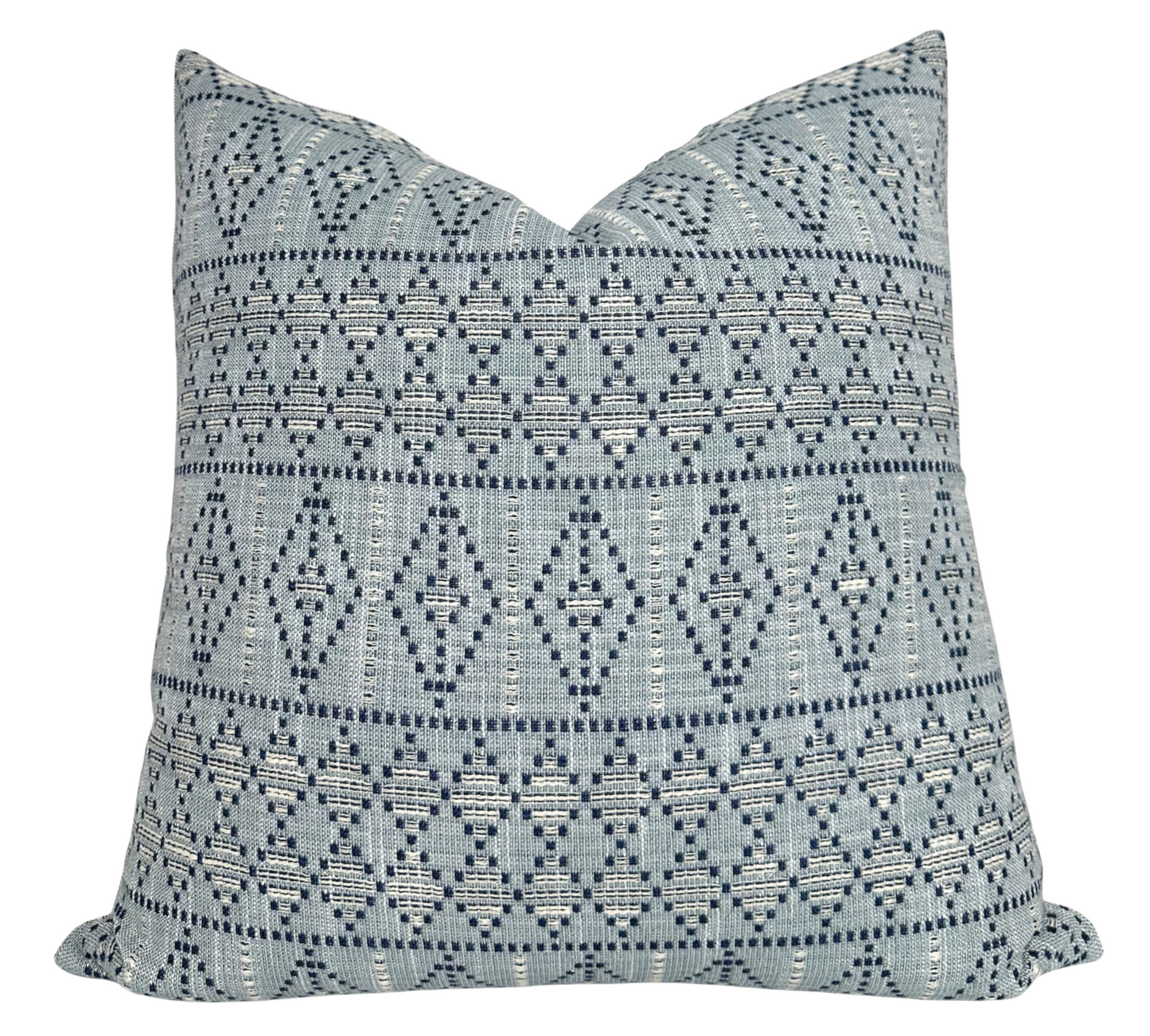 Souk Woven Pillow in Indigo Sky