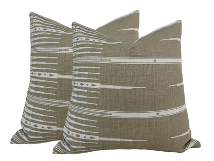Tangiers Pillow in Stone