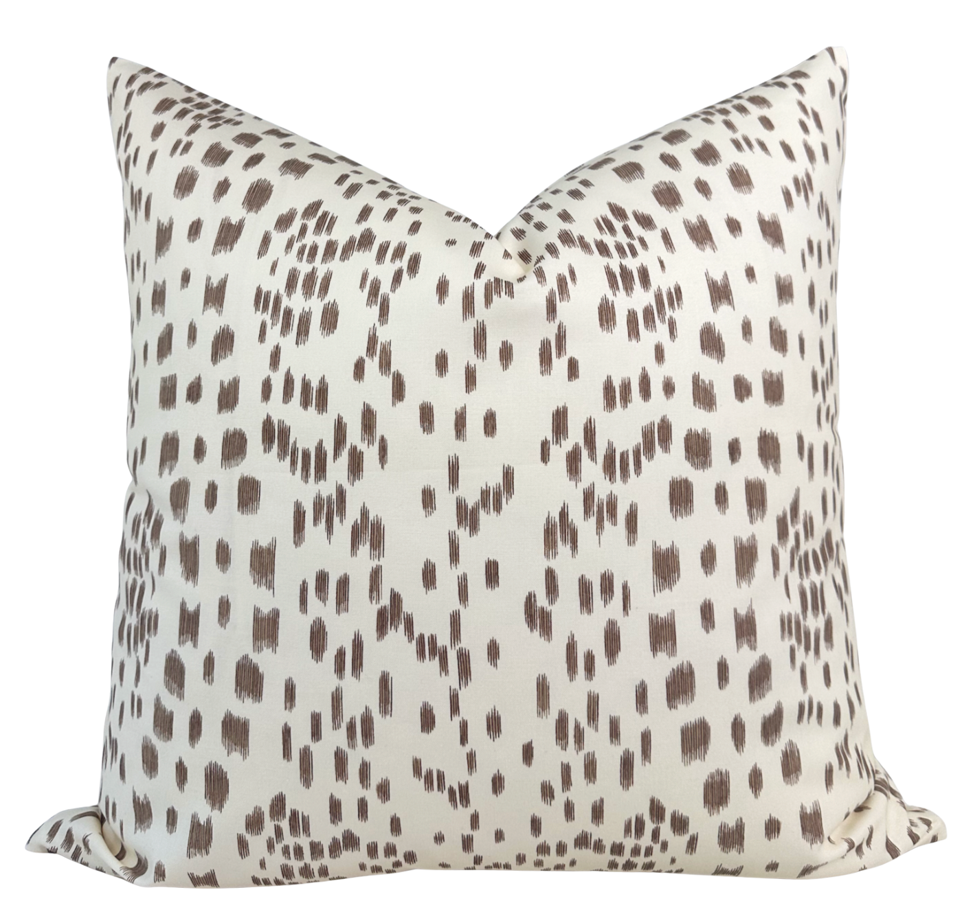 Les Touches Pillow in Tan Brown