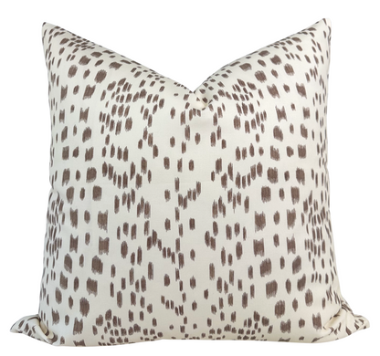 Les Touches Pillow in Tan Brown