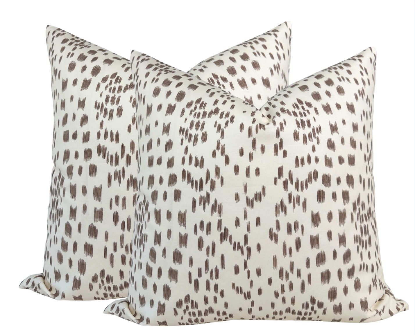Les Touches Pillow in Tan Brown