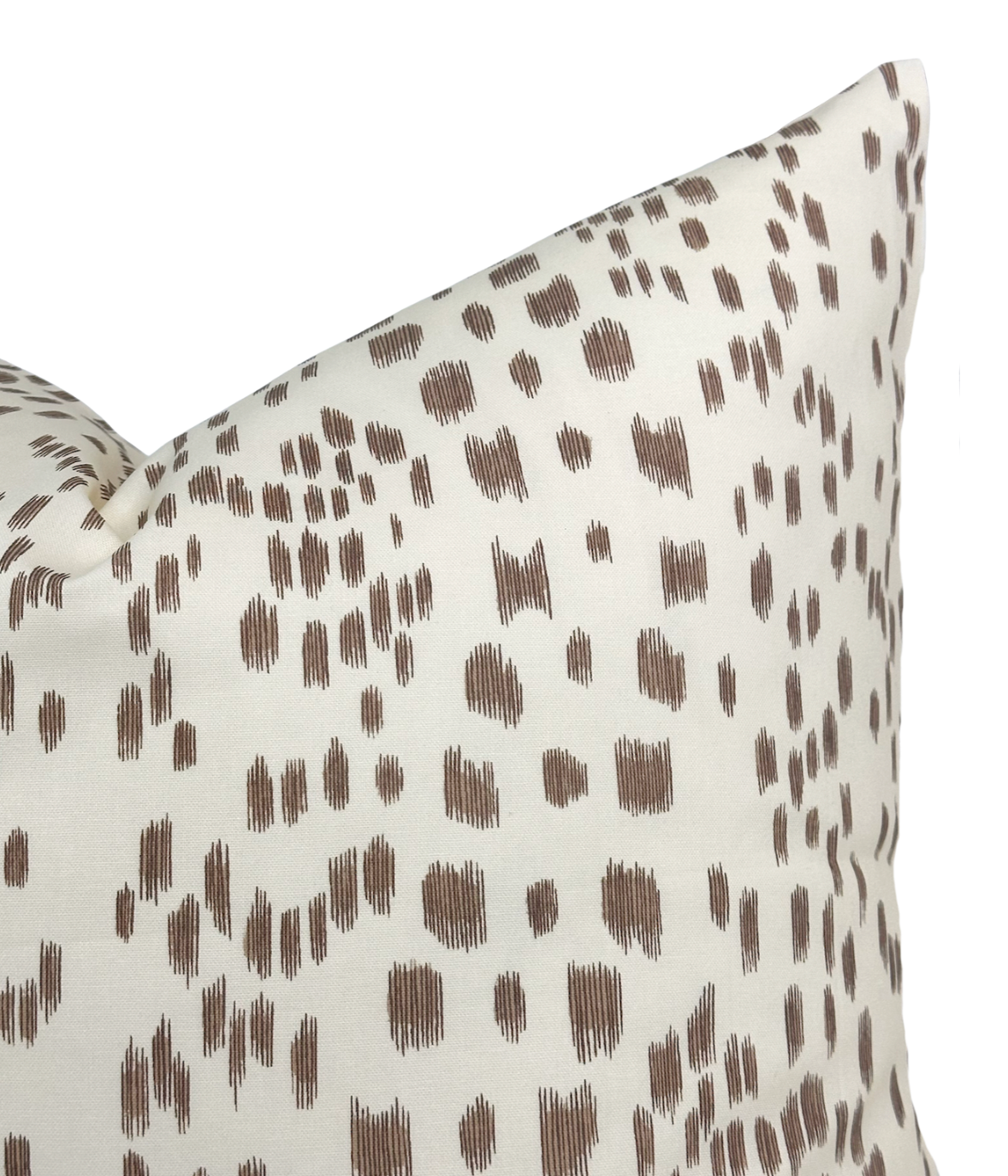 Les Touches Pillow in Tan Brown