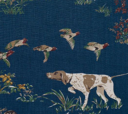 Pointers Pillow in Navy Blue
