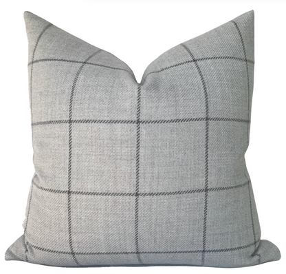 Bancroft Wool Pillow in Fog Grey