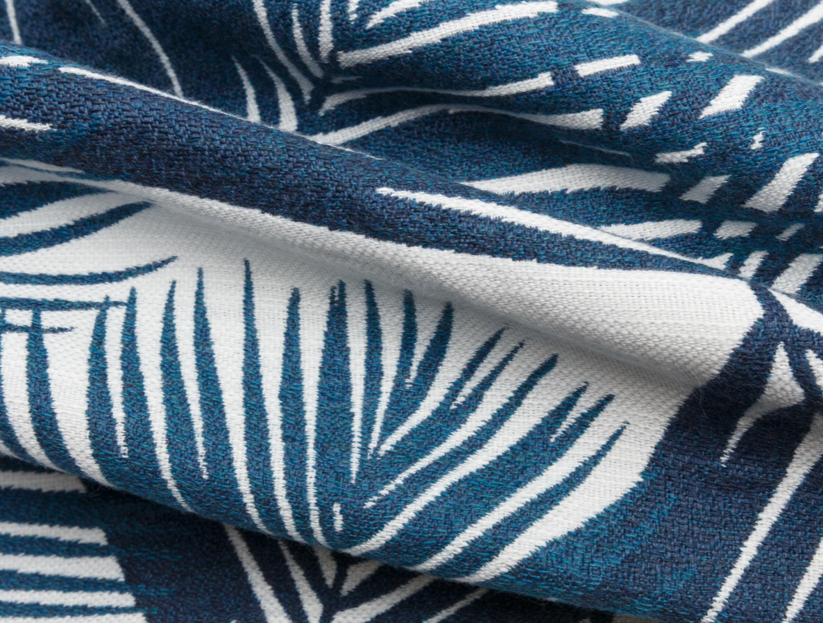 Yucca Pillow in Blue, Indoor Outdoor Pillows