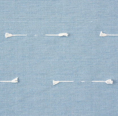 Teton Embroidered Pillow in Sky Blue