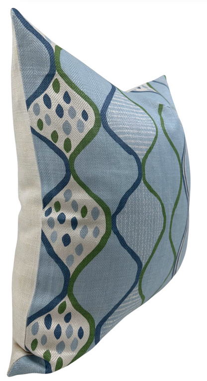 Baltic Weave Pillow in Blue