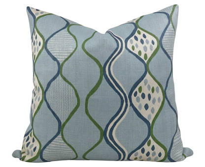 Baltic Weave Pillow in Blue