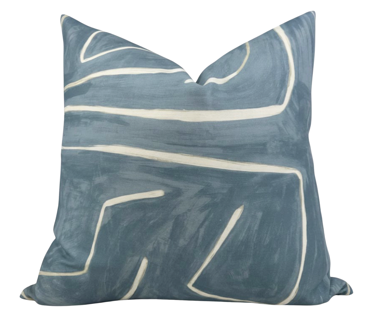 Graffito Pillow in Deep Sky