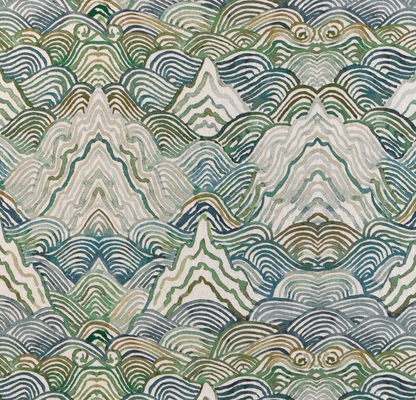 Shangri La Pillow in Verde Green