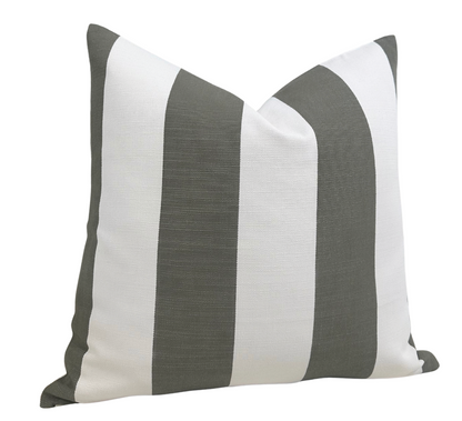 Go To Stripe Pillow in Olive