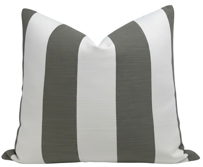 Go To Stripe Pillow in Olive
