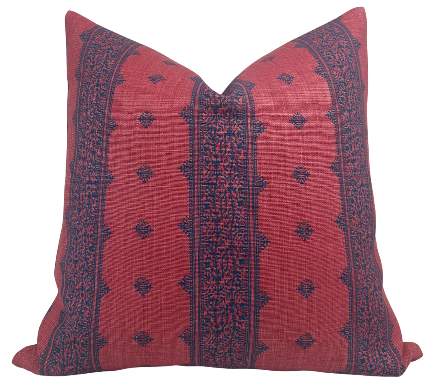 Fez Pillow in Raspberry and Indigo