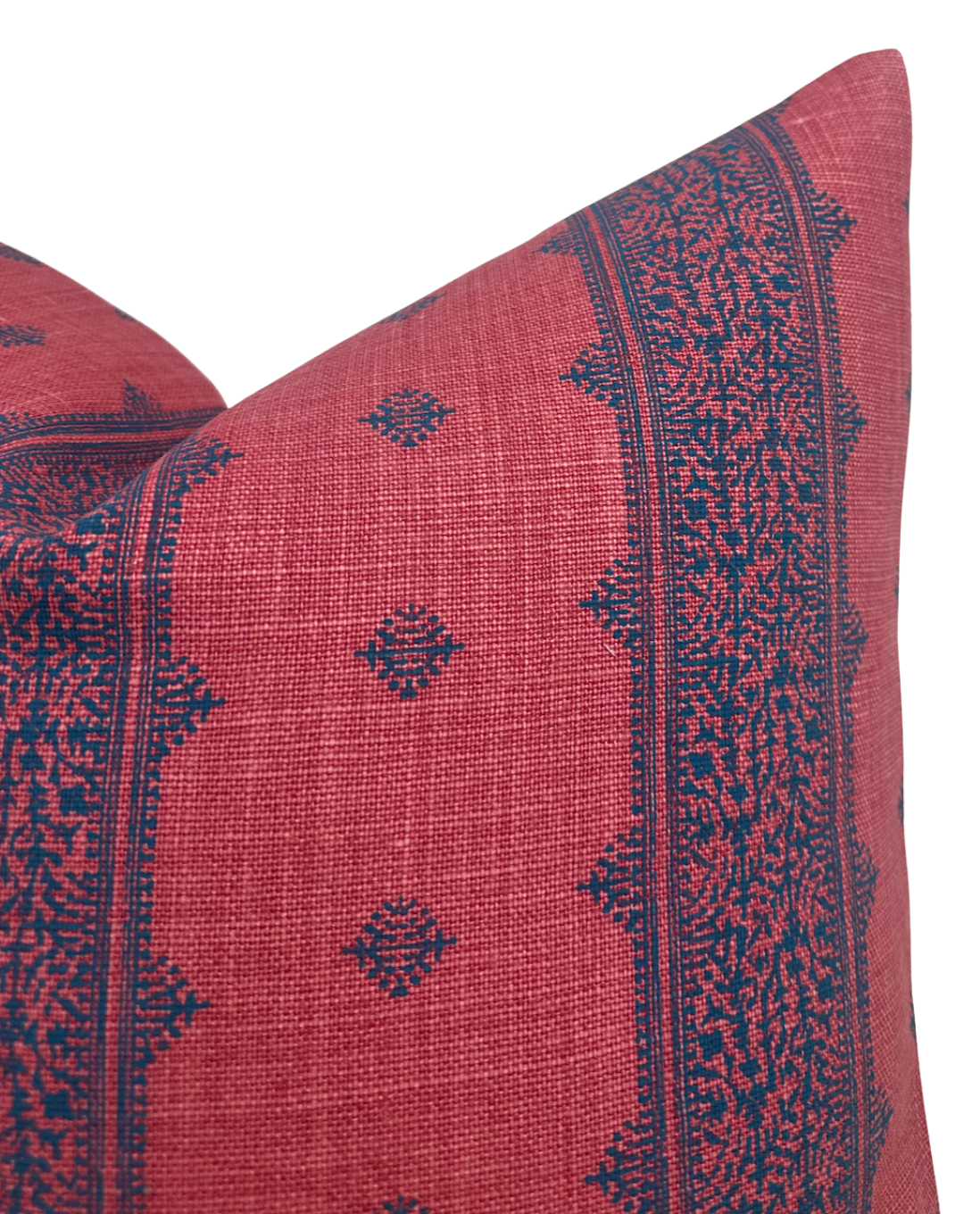 Fez Pillow in Raspberry and Indigo