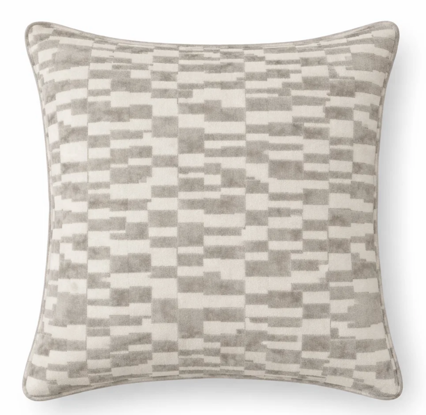 Mod Velvet Pillow in Grey
