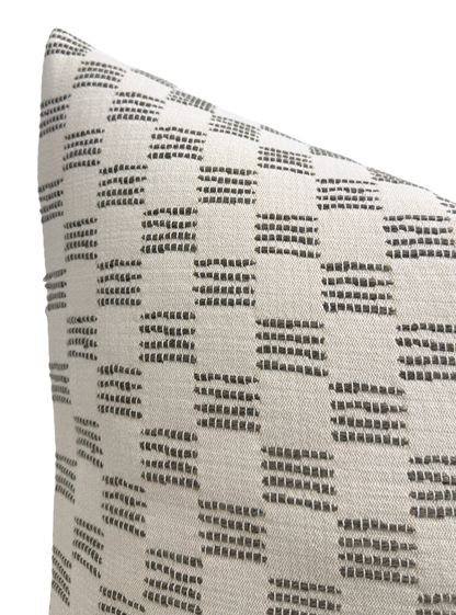 Stroll Pillow in Ivory Brown