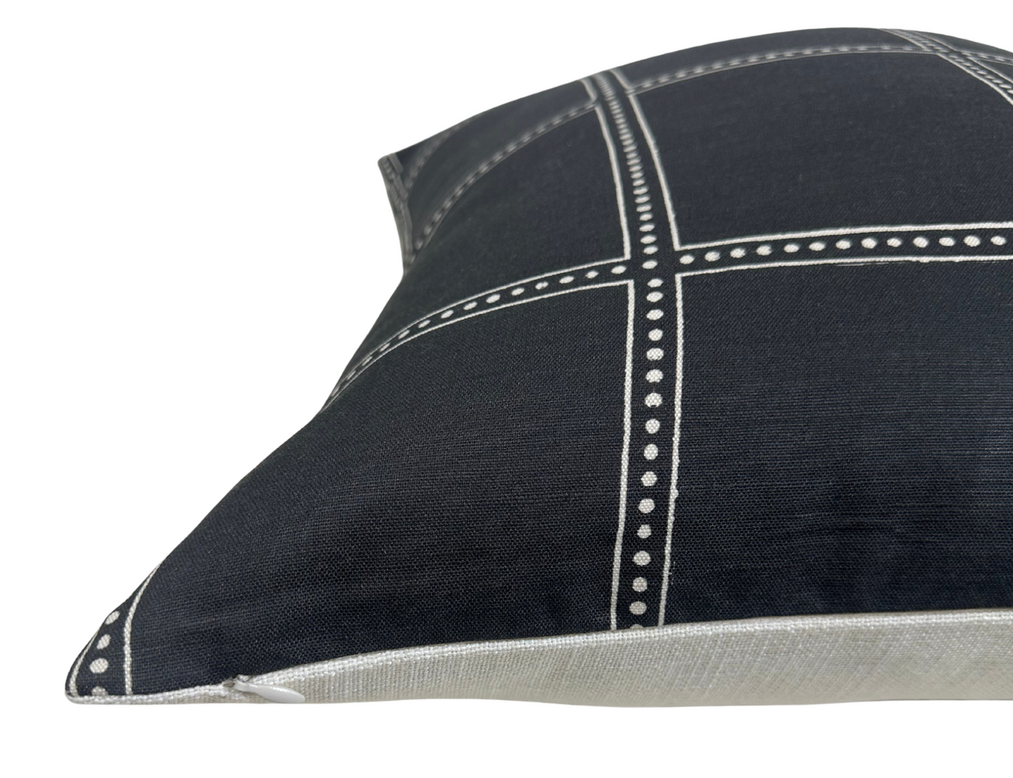 Postage Pillow in Black