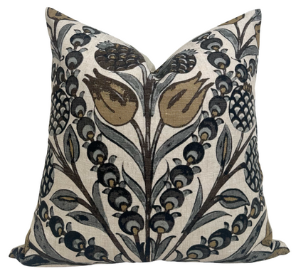 Cornelia Pillow in Gold and Grey