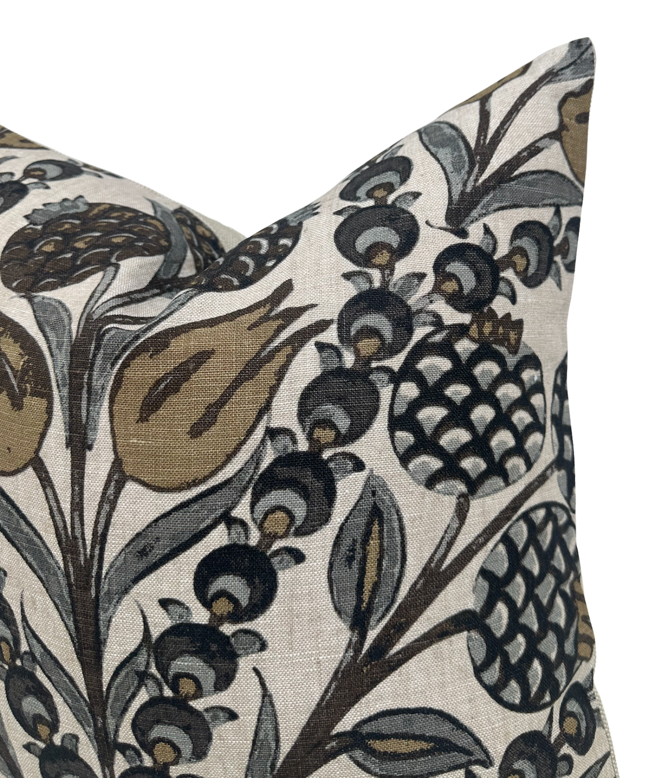 Cornelia Pillow in Gold and Grey
