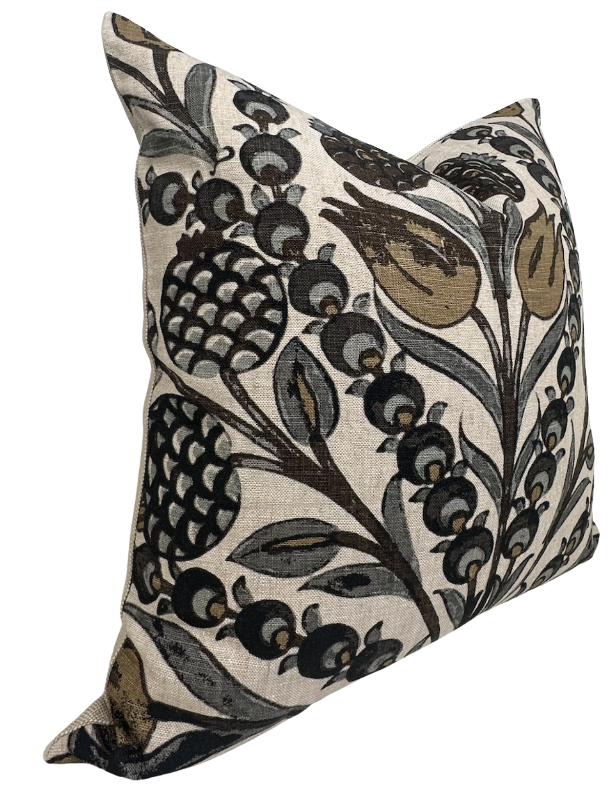 Cornelia Pillow in Gold and Grey