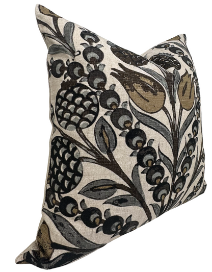 Cornelia Pillow in Gold and Grey