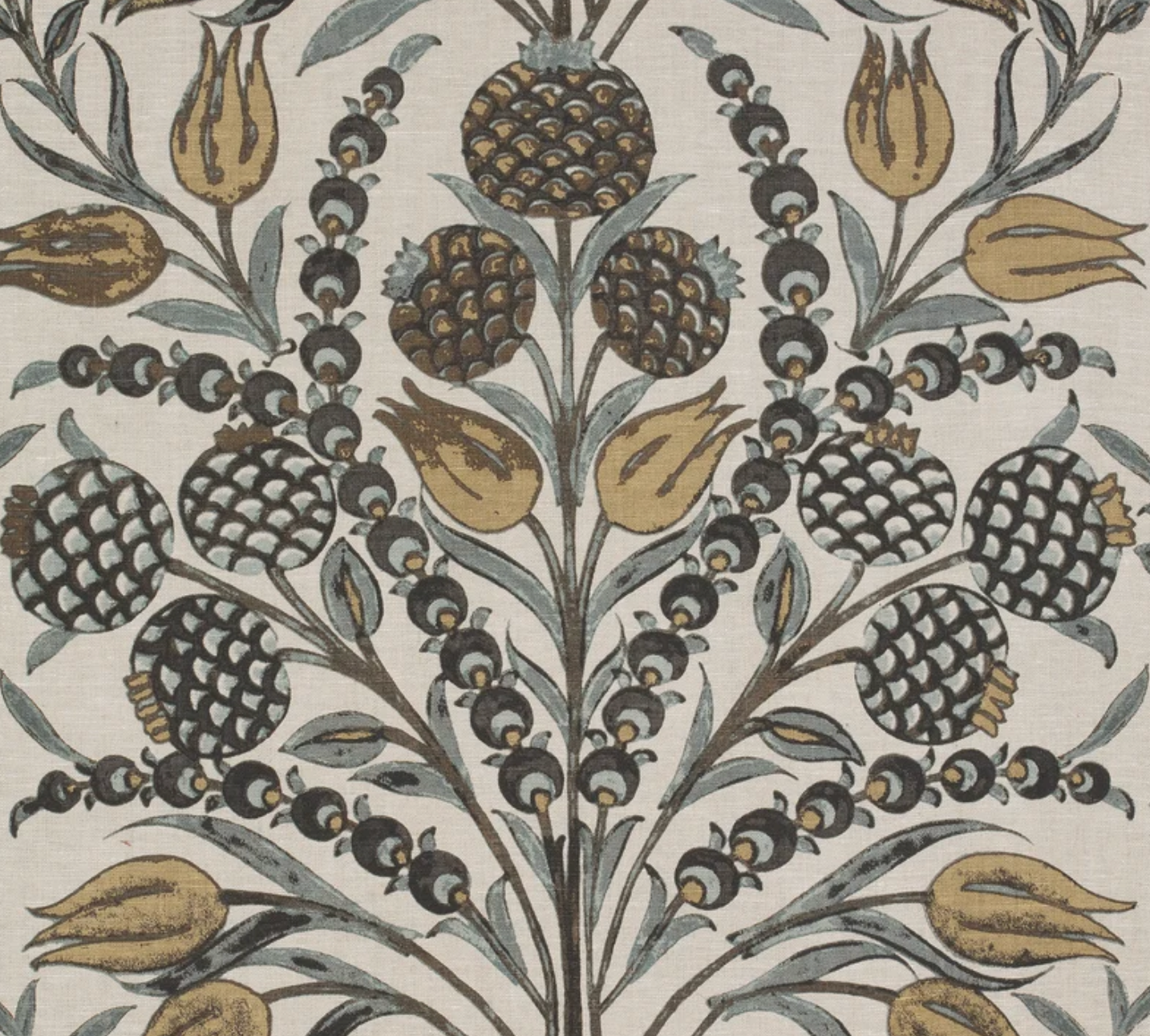 Cornelia Pillow in Gold and Grey