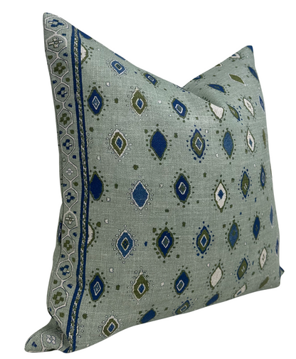 Oona Pillow in Ocean Indigo
