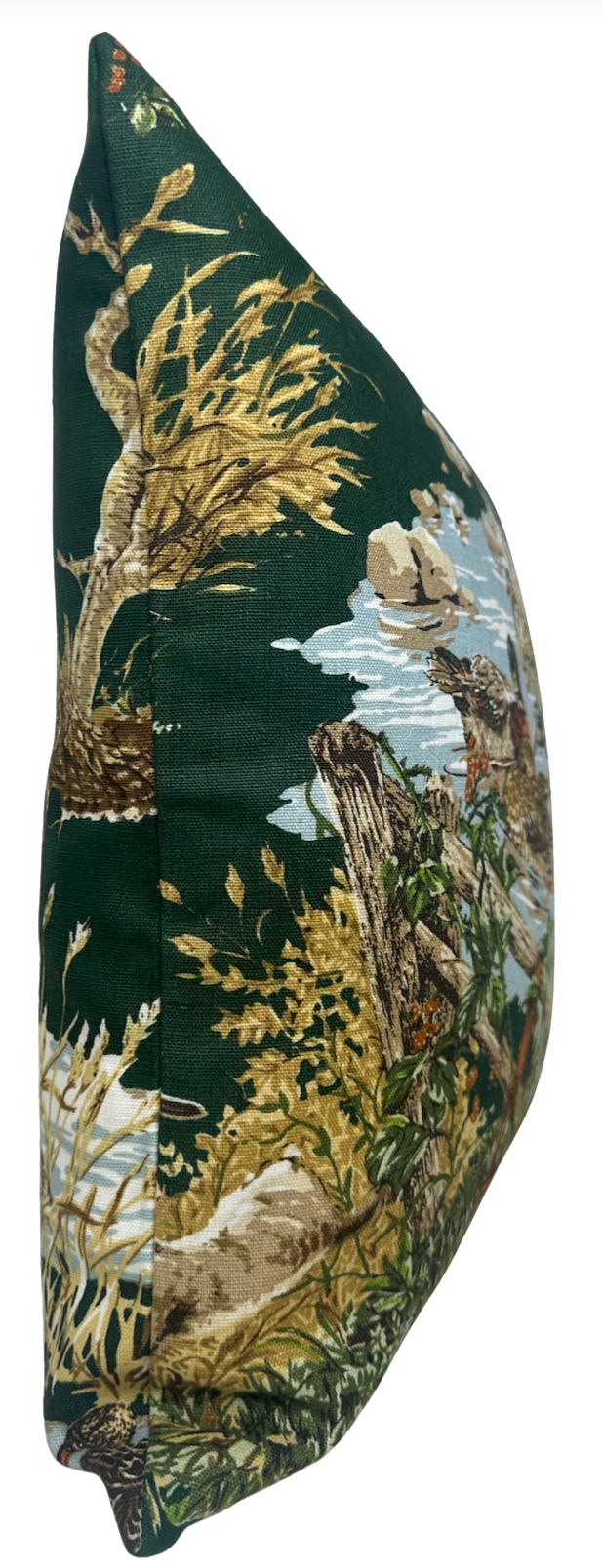 Dog and Duck Pillow in Verdant