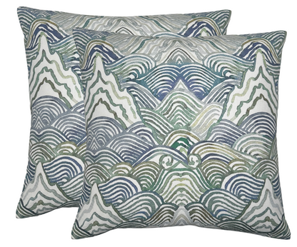 Shangri La Pillow in Verde Green