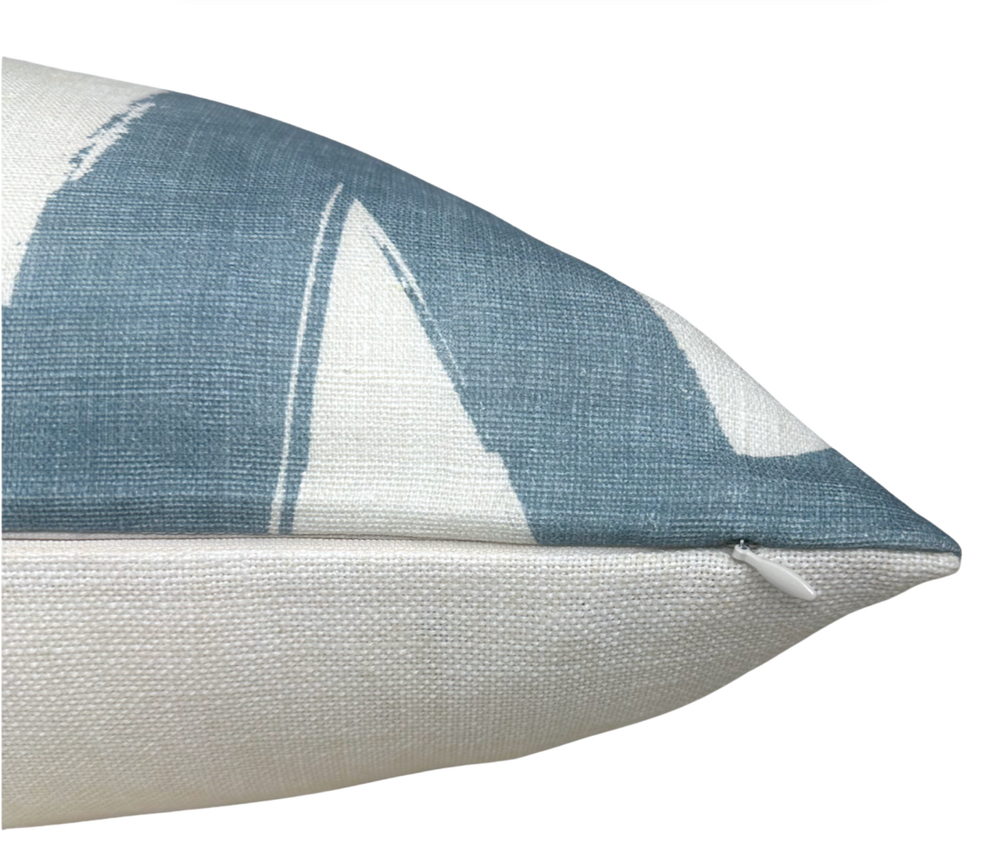 Bold Lines Linen Pillow in Sky