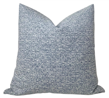 Sarong Weave Pillow in Indigo Blue