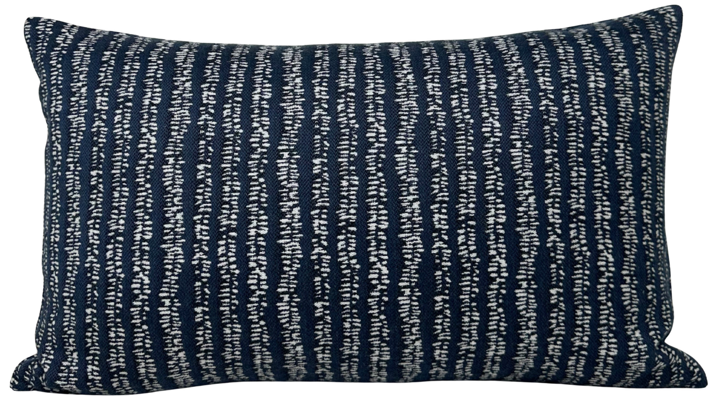 Yoko Woven Pillow in Atlantic Blue