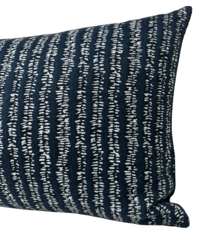 Yoko Woven Pillow in Atlantic Blue