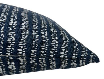 Yoko Woven Pillow in Atlantic Blue