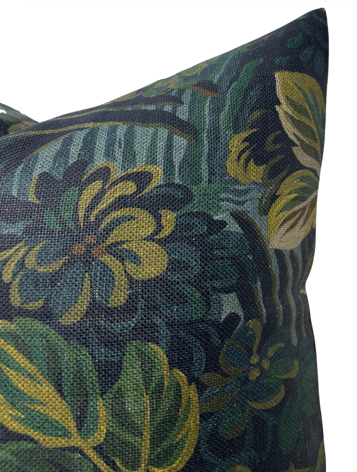 Night Garden Pillow in Midnight Blue