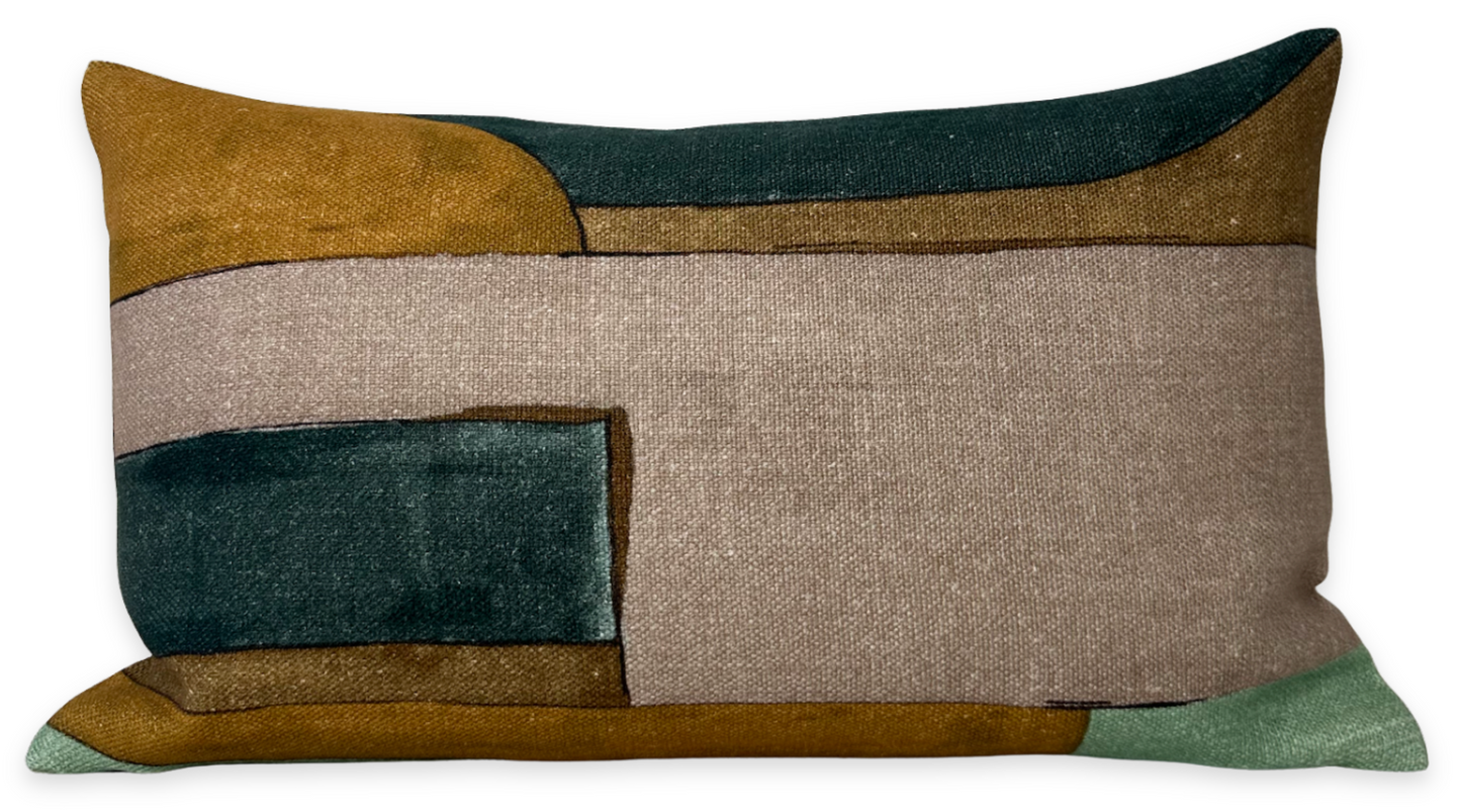District Pillow in Tobacco
