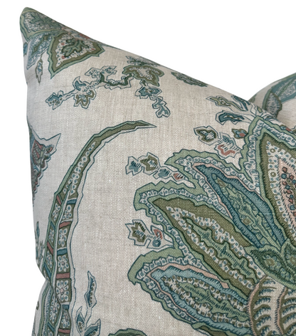 Breckenridge Floral Pillow in Sage