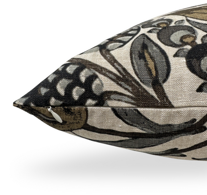 Cornelia Pillow in Gold and Grey