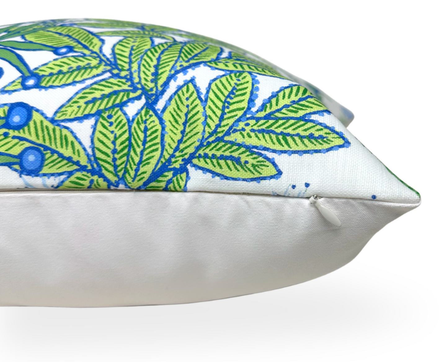 Protea Performance Pillow in Blue + Green